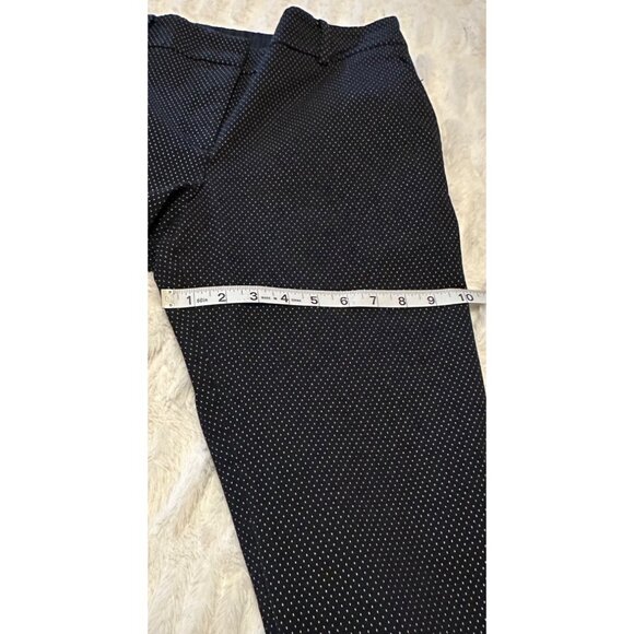 Talbots Black White Polka Dot Hampshire Ankle Cropped Pants Women's Size 10 - Picture 9 of 12
